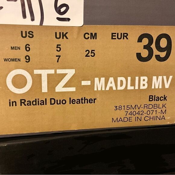 OTZ CHEF SHOES CULINARY BRIGADE OTZ-MADLIB MV IN RADIAL DUO BLACK LEATHER SIZE 9 - Picture 9 of 12